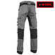 4WORK Zaragoza Werkbroek Stretch Grijs Heren 4WORK Zaragoza Werkbroek Stretch Grijs Heren