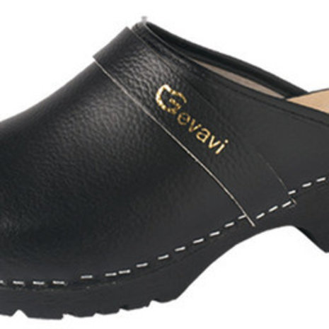 Gevavi Dinan Zwart Open Schoenklompen PU Gevavi Dinan Zwart Open Schoenklompen PU