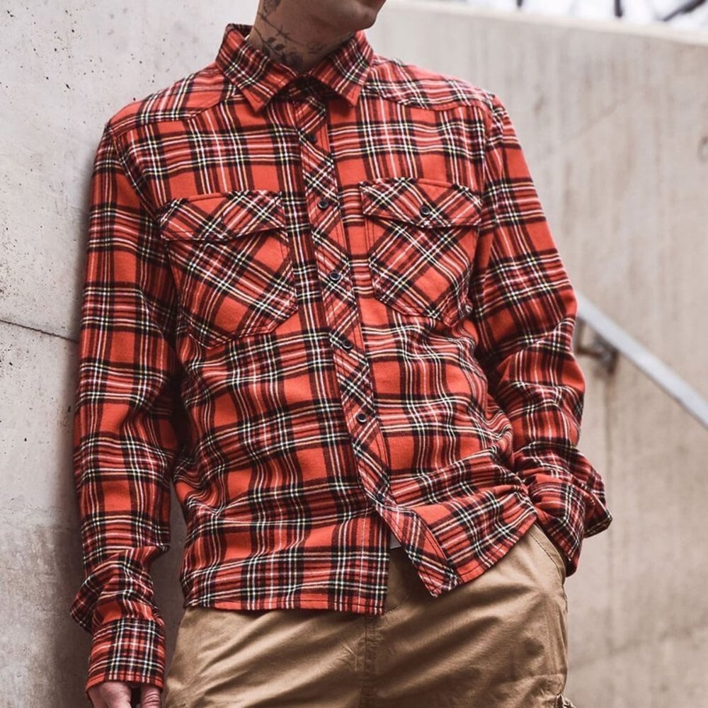 Brandit Check Shirt Tartan Flanel Overhemd Heren