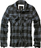 Check Shirt Zwart Grijs Flanel Overhemd Heren Check Shirt Zwart Grijs Flanel Overhemd Heren