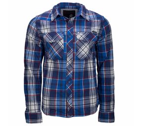 Brandit Check Shirt Navy Flanel Overhemd Heren