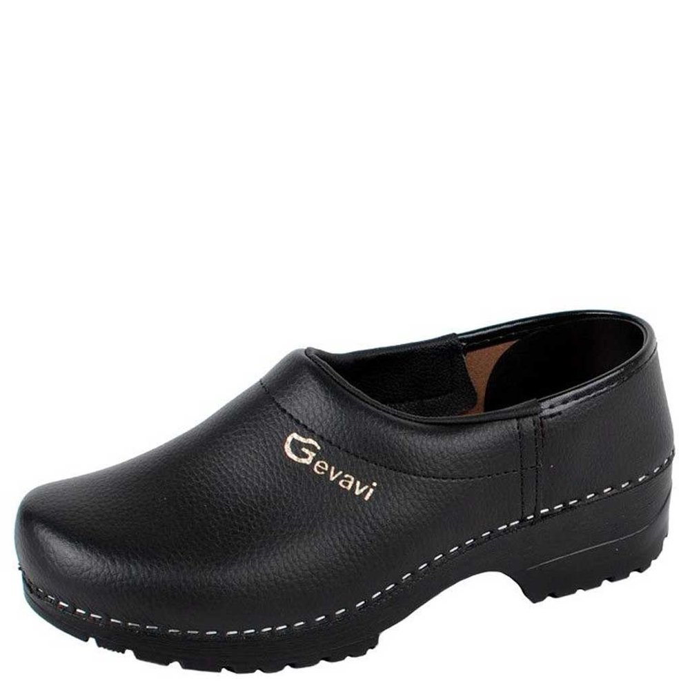 Gevavi Jens Zwart Gesloten Schoenklompen PU Heren Gevavi Jens Zwart Gesloten Schoenklompen PU Heren