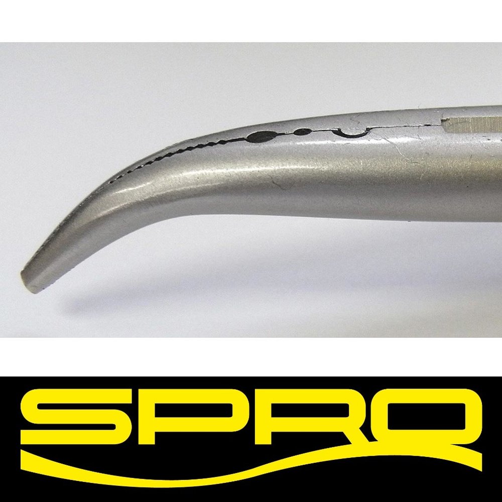 Spro Bent Long Nose Pliers 23 cm. Tang Spro Bent Long Nose Pliers 23 cm. Tang