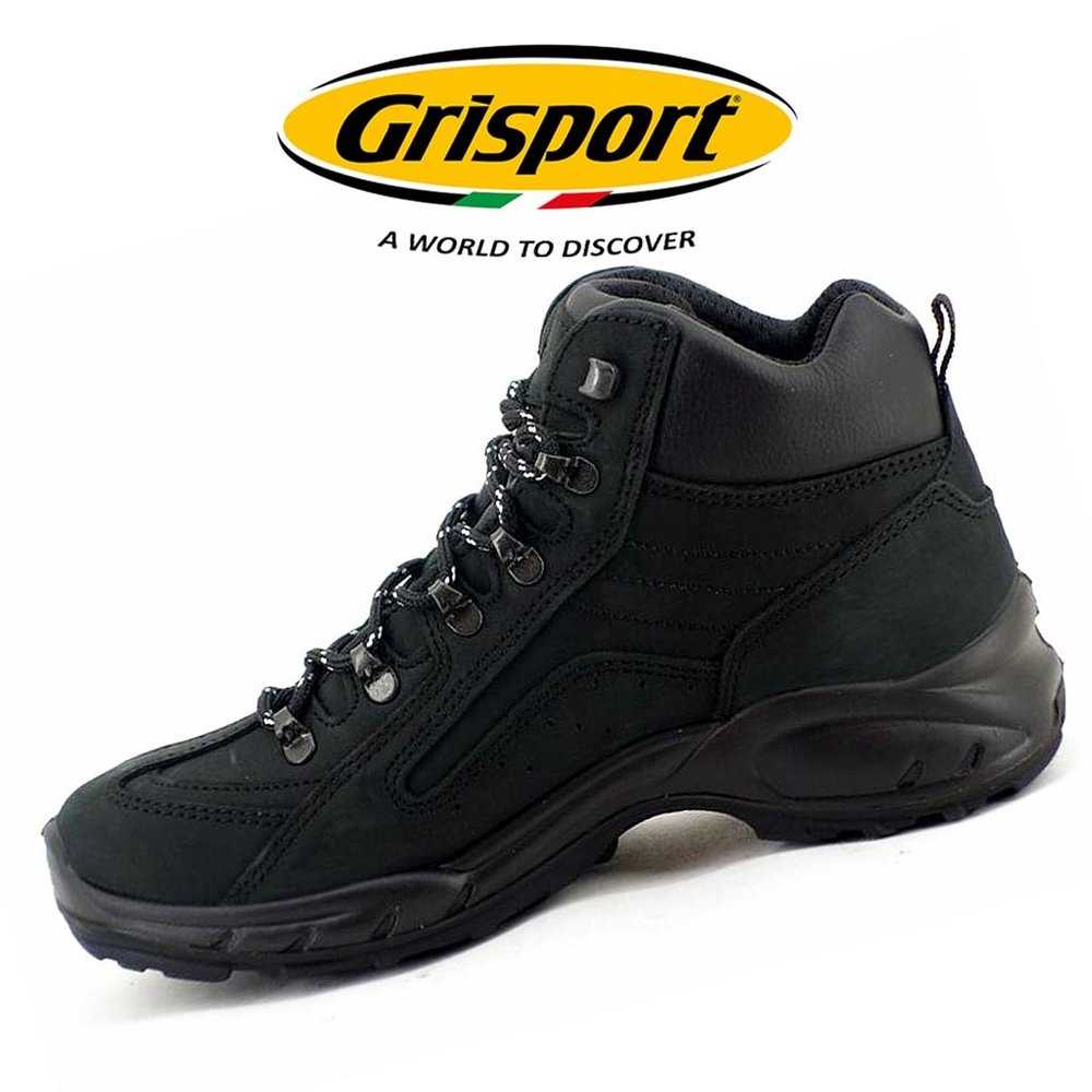 Grisport Travel Mid Zwart Wandelschoenen Grisport Travel Mid Zwart Wandelschoenen