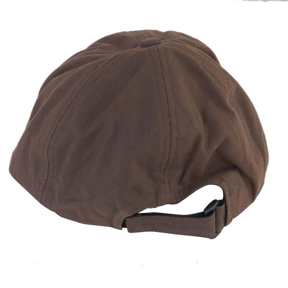 Game Baseball Cap Bruin Gewaxt Katoen - Leren Klep Game Baseball Cap Bruin Gewaxt Katoen - Leren Klep