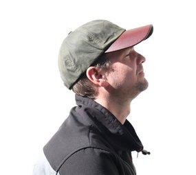 Game Baseball Cap Groen Gewaxt Katoen - Leren Klep Game Baseball Cap Groen Gewaxt Katoen - Leren Klep