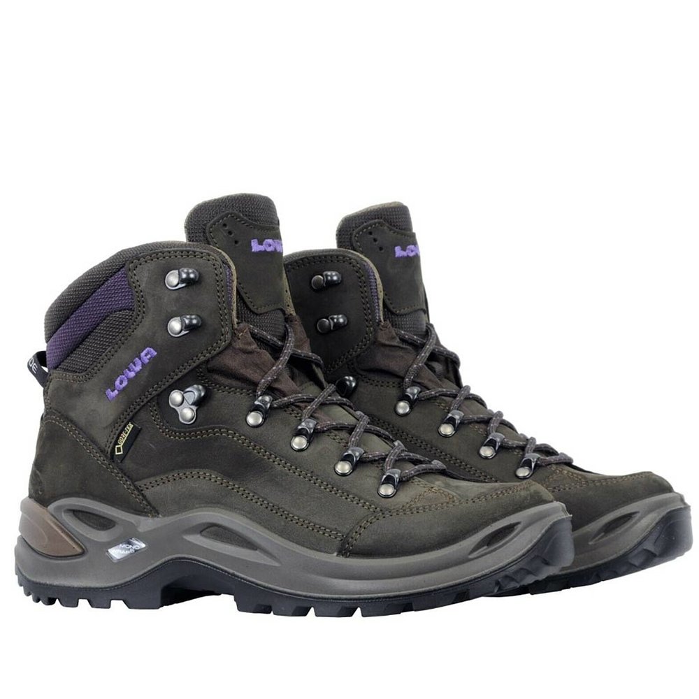 Lowa Renegade GTX Mid Slate Blackberry Wandelschoenen Dames Lowa Renegade GTX Mid Slate Blackberry Wandelschoenen Dames