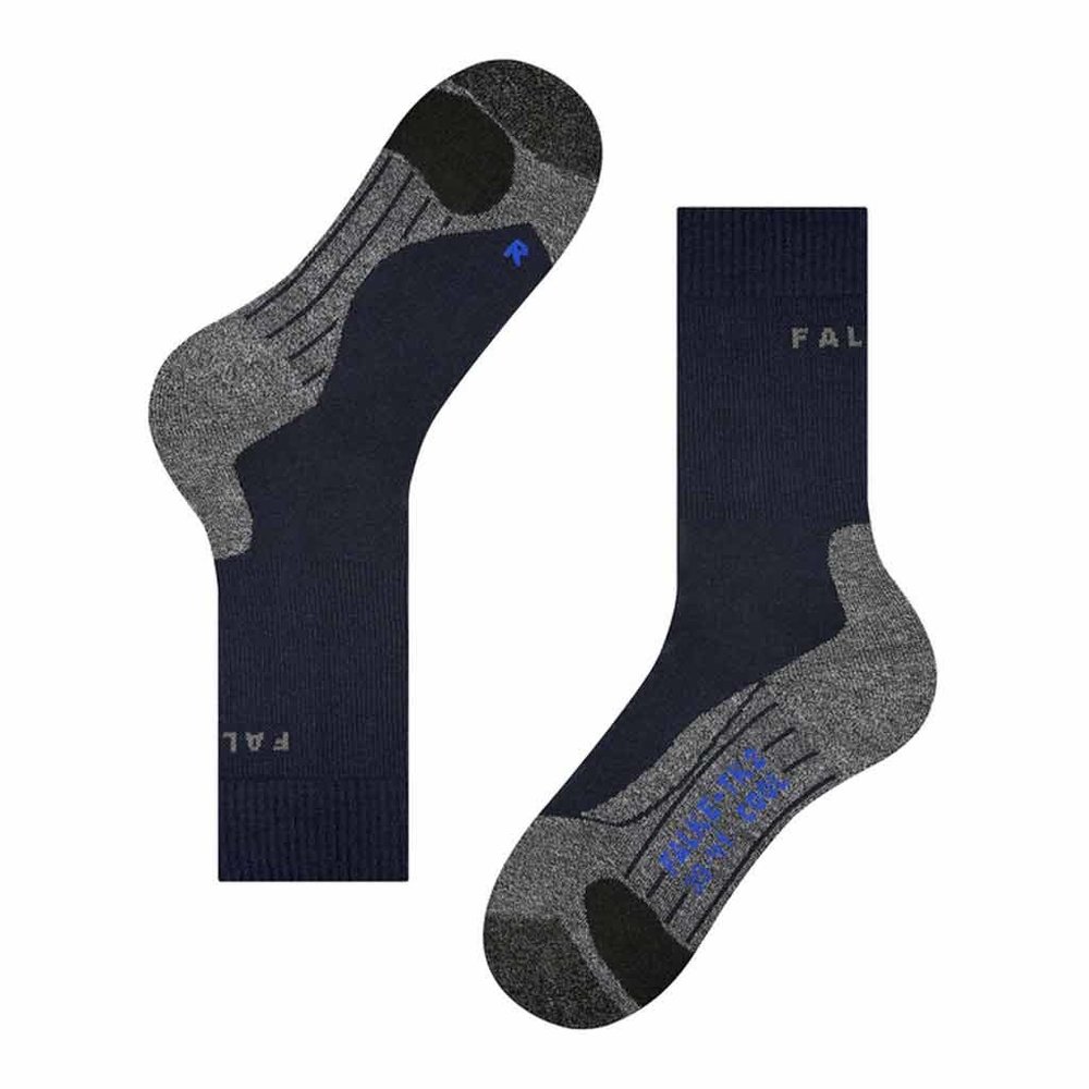 Falke TK2 Cool Marine Wandelsokken Heren Falke TK2 Cool Marine Wandelsokken Heren