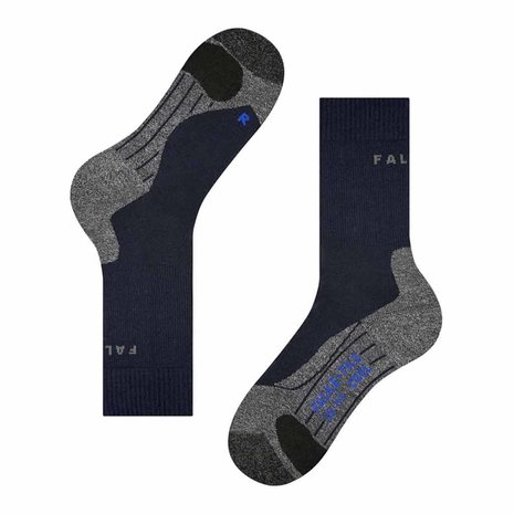 Falke TK2 Cool Marine Wandelsokken Heren Falke TK2 Cool Marine Wandelsokken Heren
