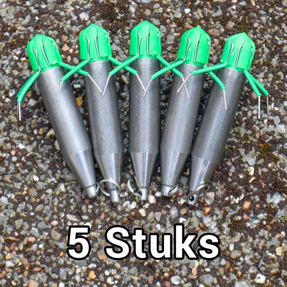 Delta Catch 5 STUKS Bombers Klapankers 180 GRAM - Loodvrij Delta Catch 5 STUKS Bombers Klapankers 180 GRAM - Loodvrij