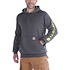 Sleeve Logo Carbon Heather Hooded Sweatshirt Heren