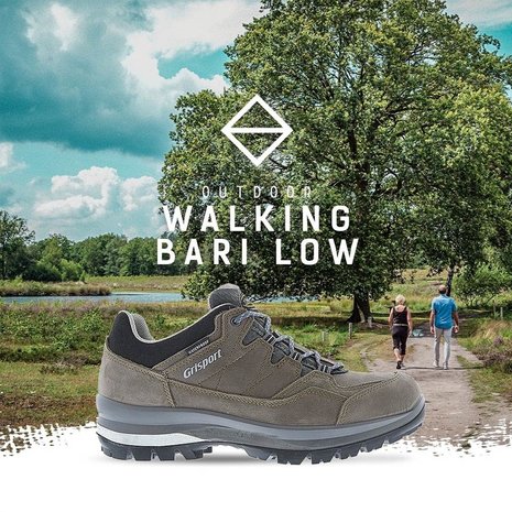 Grisport Bari Low Brown Wandelschoenen Dames Grisport Bari Low Brown Wandelschoenen Dames