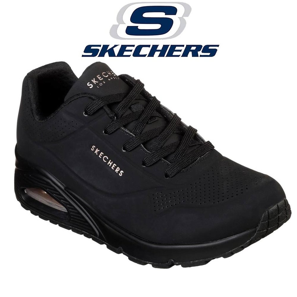 Skechers Uno Stand On Air Black Wandelsneakers Heren Skechers Uno Stand On Air Black Wandelsneakers Heren