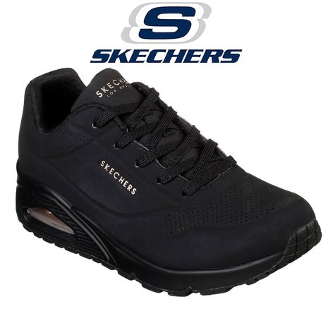 Skechers Uno Stand On Air Black Wandelsneakers Heren Skechers Uno Stand On Air Black Wandelsneakers Heren