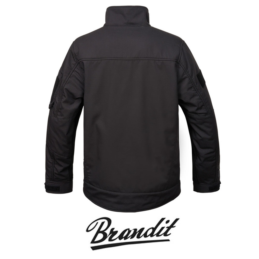 Brandit Functional Zwart Fleece Jas Heren