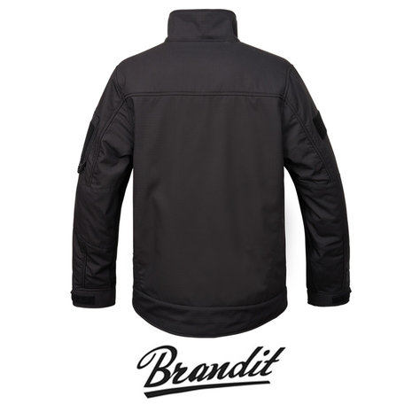 Brandit Functional Zwart Fleece Jas Heren