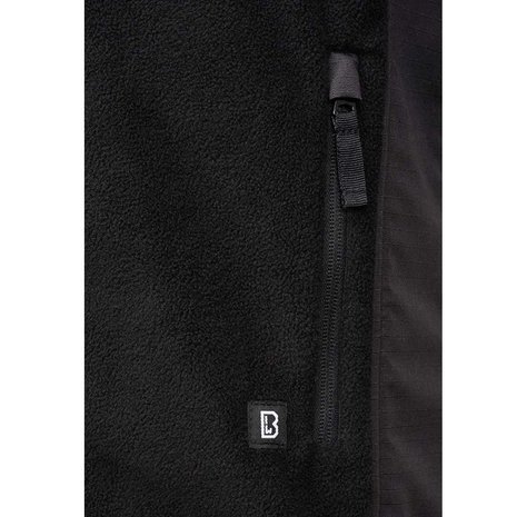 Brandit Functional Zwart Fleece Jas Heren