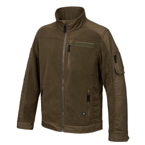 Brandit Functional Olive Fleece Jas Heren Brandit Functional Olive Fleece Jas Heren
