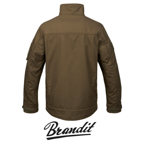 Brandit Functional Olive Fleece Jas Heren Brandit Functional Olive Fleece Jas Heren