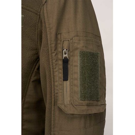 Brandit Functional Olive Fleece Jas Heren Brandit Functional Olive Fleece Jas Heren