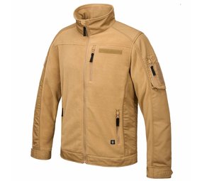 Brandit Functional Camel Fleece Jas Heren Brandit Functional Camel Fleece Jas Heren