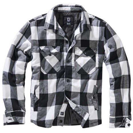 Brandit Lumberjacket Wit-Zwart Vest Heren