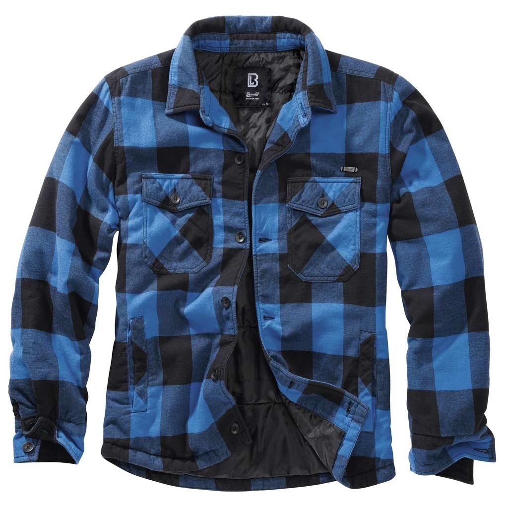 Lumberjacket Zwart-Blauw Vest Heren