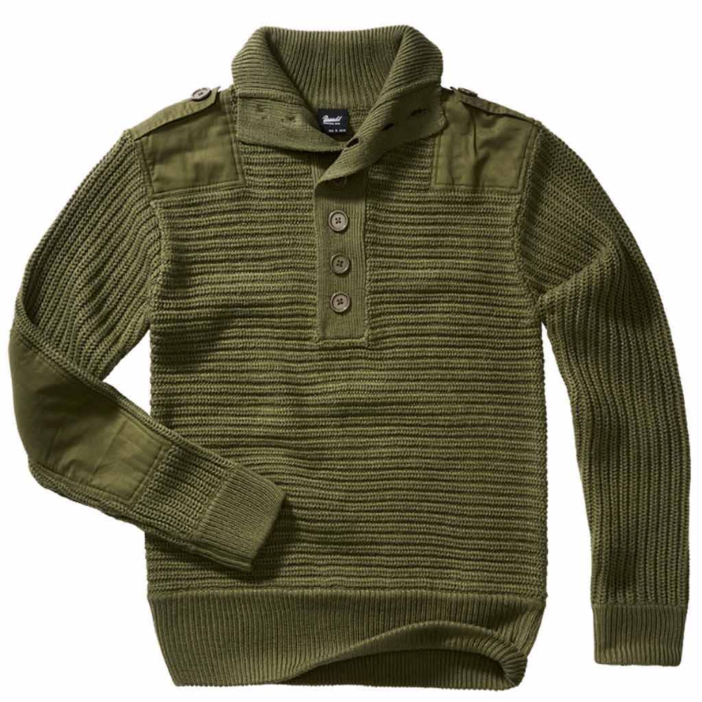 Alpin Pullover Olijf Sweater Heren