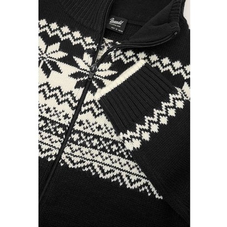Brandit Cardigan Zwart Noors Vest Heren Brandit Cardigan Zwart Noors Vest Heren