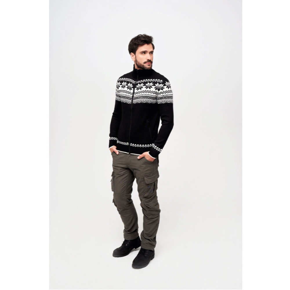 Brandit Cardigan Zwart Noors Vest Heren Brandit Cardigan Zwart Noors Vest Heren