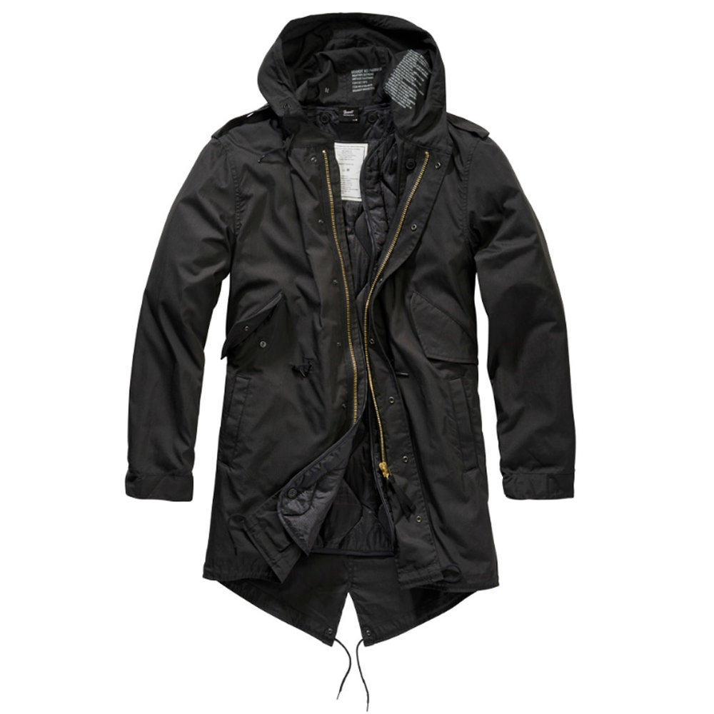 Brandit M51 US Parka Zwart Jas Heren Brandit M51 US Parka Zwart Jas Heren