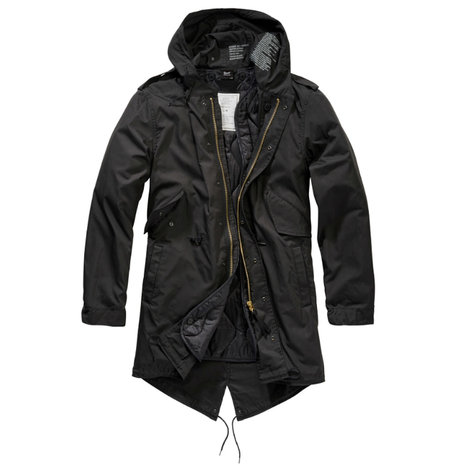 Brandit M51 US Parka Zwart Jas Heren Brandit M51 US Parka Zwart Jas Heren