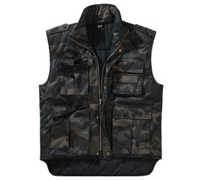 Brandit Ranger Vest Dark Camo Bodywarmer Heren Brandit Ranger Vest Dark Camo Bodywarmer Heren