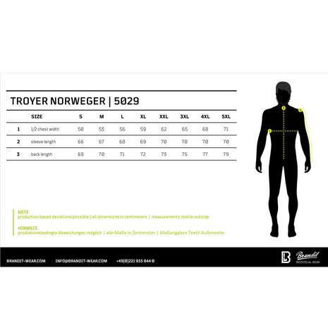 Brandit Troyer Zwart Noorse Trui Heren