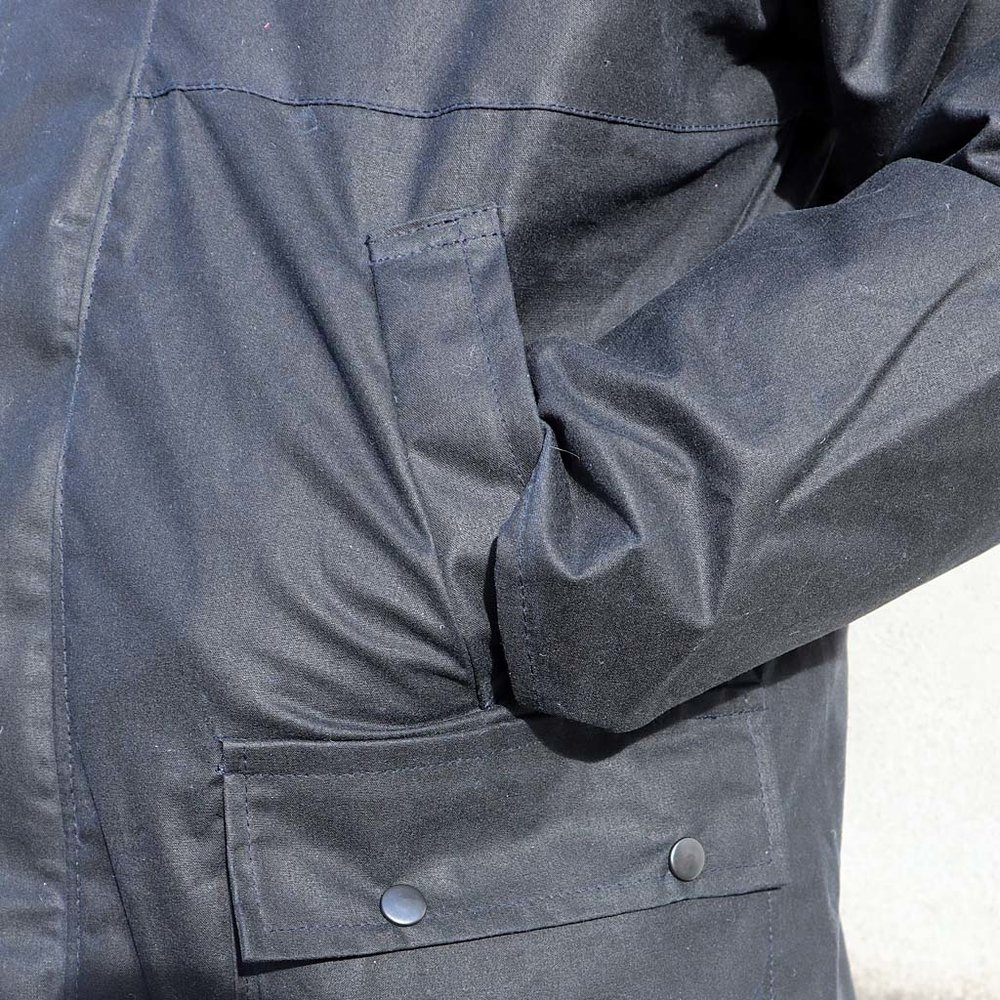 Hunter Outdoor Bolton Classic Blauw Waxjas Hunter Outdoor Bolton Classic Blauw Waxjas