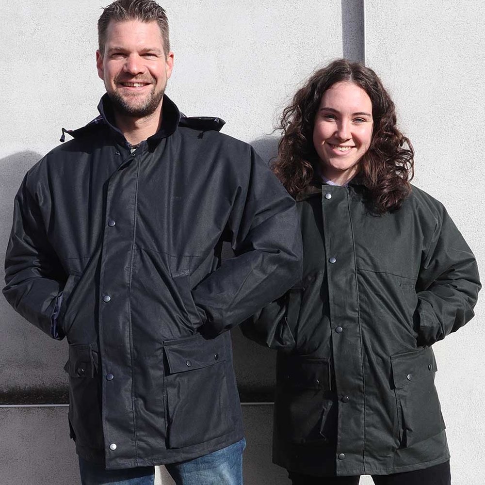 Hunter Outdoor Bolton Classic Blauw Waxjas Hunter Outdoor Bolton Classic Blauw Waxjas