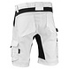 4WORK Marbella Short TCX Korte Werkbroek Wit Heren 4WORK Marbella Short TCX Korte Werkbroek Wit Heren
