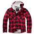 Lumberjacket Hooded Zwart-Rood Vest Heren Lumberjacket Hooded Zwart-Rood Vest Heren