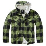 Brandit Lumberjacket Hooded Zwart-Olijf Vest Heren Brandit Lumberjacket Hooded Zwart-Olijf Vest Heren