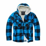 Brandit Lumberjacket Hooded Zwart-Blauw Vest Heren Brandit Lumberjacket Hooded Zwart-Blauw Vest Heren