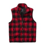 Brandit Teddyfleece Rood-Zwart Bodywarmer Heren Brandit Teddyfleece Rood-Zwart Bodywarmer Heren