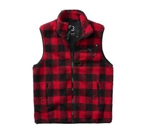 Brandit Teddyfleece Rood-Zwart Bodywarmer Heren Brandit Teddyfleece Rood-Zwart Bodywarmer Heren