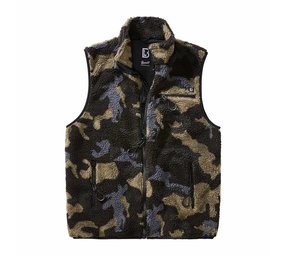 Brandit Teddyfleece Darkcamo Bodywarmer Heren Brandit Teddyfleece Darkcamo Bodywarmer Heren