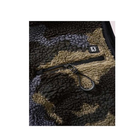Brandit Teddyfleece Darkcamo Bodywarmer Heren Brandit Teddyfleece Darkcamo Bodywarmer Heren