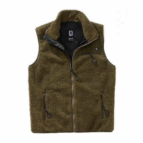 Brandit Teddyfleece Olijf Bodywarmer Heren Brandit Teddyfleece Olijf Bodywarmer Heren