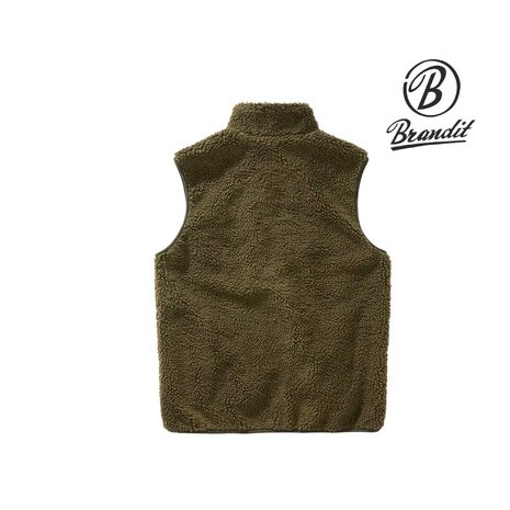 Brandit Teddyfleece Olijf Bodywarmer Heren Brandit Teddyfleece Olijf Bodywarmer Heren