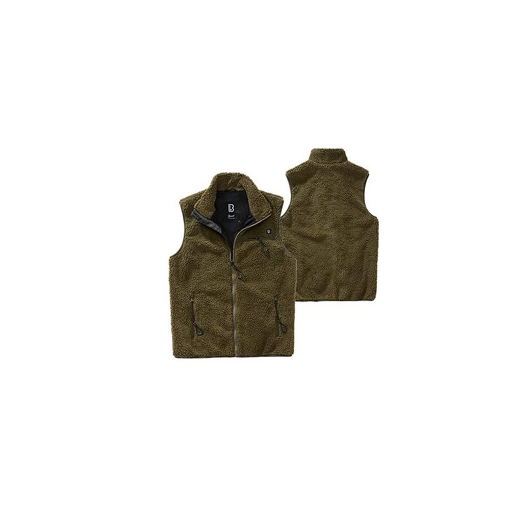 Brandit Teddyfleece Olijf Bodywarmer Heren Brandit Teddyfleece Olijf Bodywarmer Heren