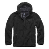 Brandit Teddyfleece Worker Zwart jacket Heren Brandit Teddyfleece Worker Zwart jacket Heren