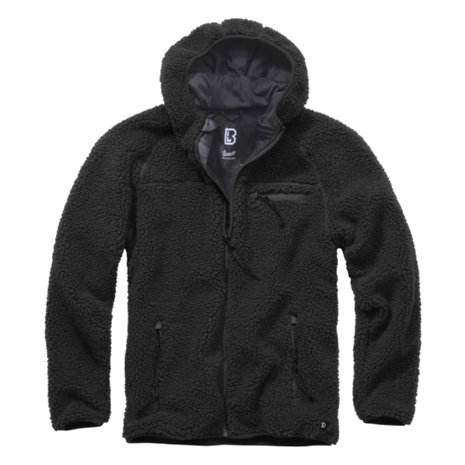 Brandit Teddyfleece Worker Zwart Jas Heren