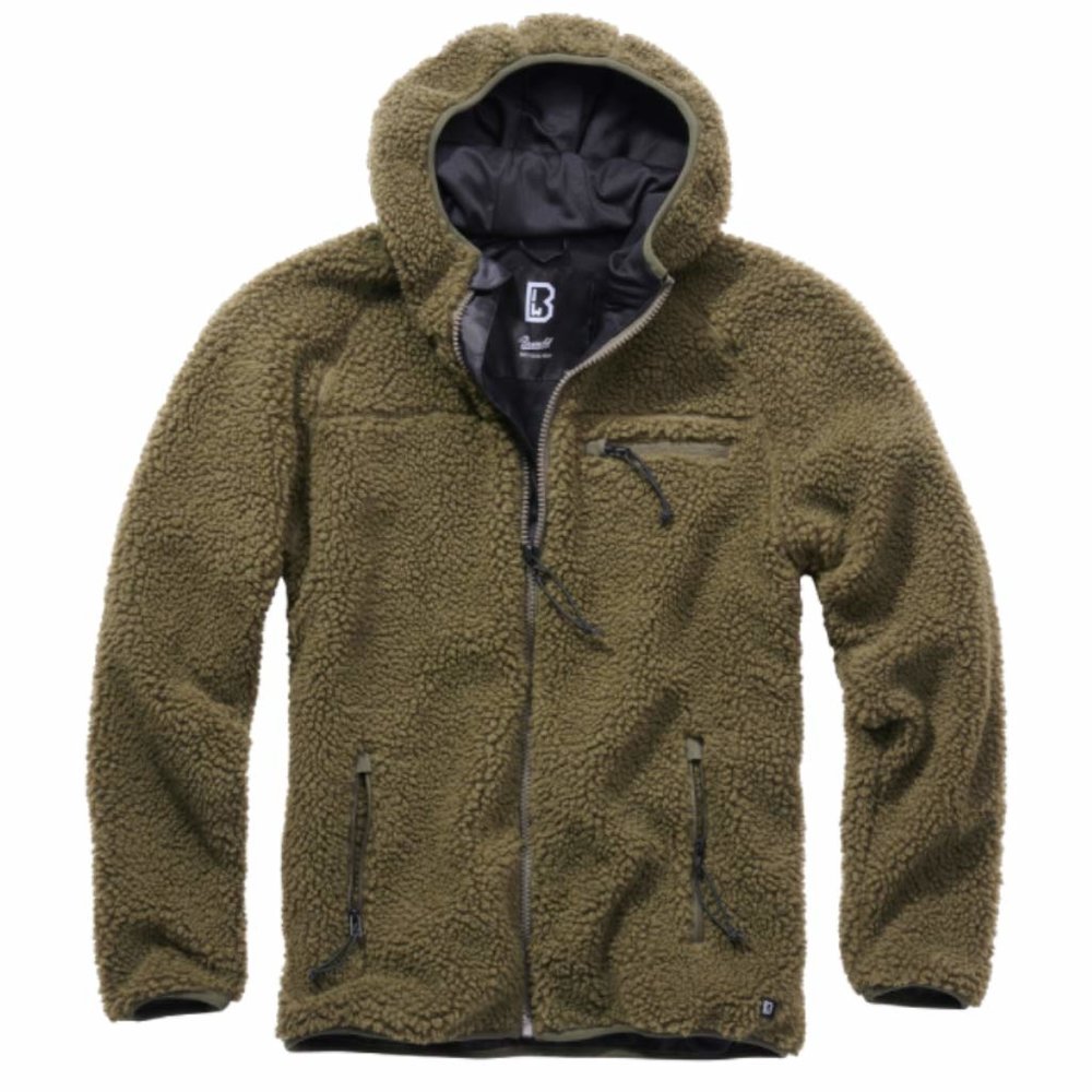 Brandit Teddyfleece Worker Olijf Jas Heren Brandit Teddyfleece Worker Olijf Jas Heren
